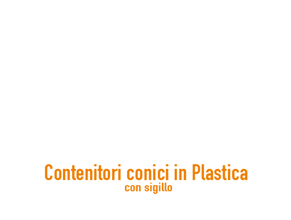 Barattoli plastica conici